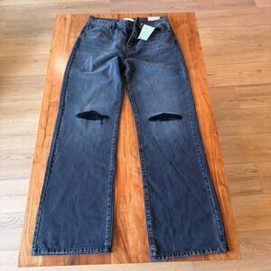 Kancan Women's Black "90's Flare" Distressed Jeans Size‎ 13 NWT